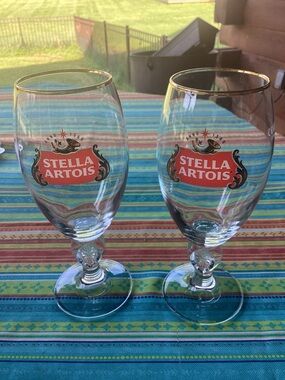 Stella Artois Beer Glasses - set of 2
